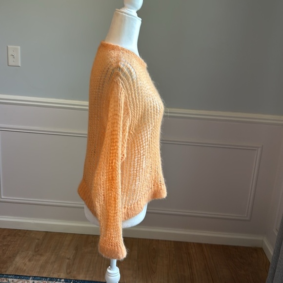 Free People Light & Lofty Pullover Sweater Alpaca Mango Orange Size XS - Picture 6 of 12